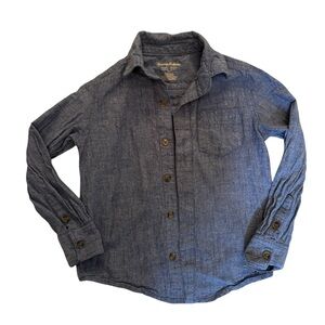 Boys Tommy Bahama Chambray Blue Shirt Size 5/6